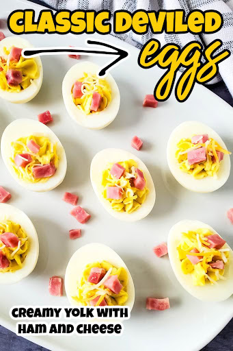 ham and cheese deviled eggs