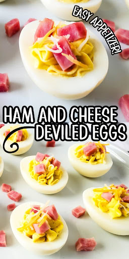 ham and cheese deviled eggs