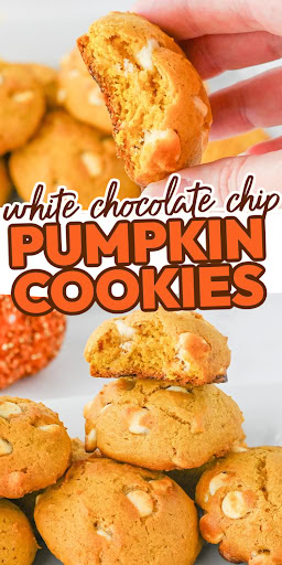 white chocolate pumpkin cookies