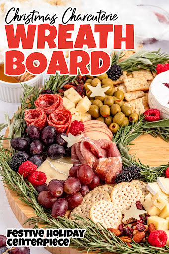 wreath charcuterie board