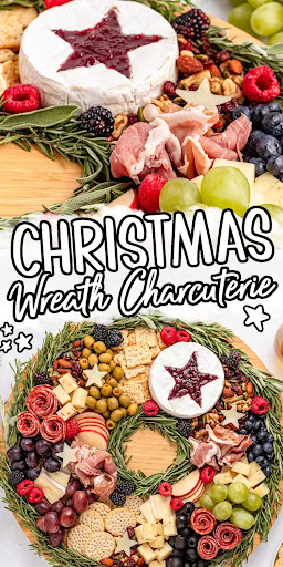 wreath charcuterie board