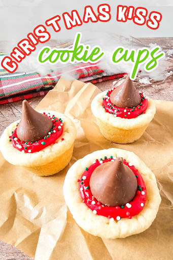 christmas kiss cookie cups