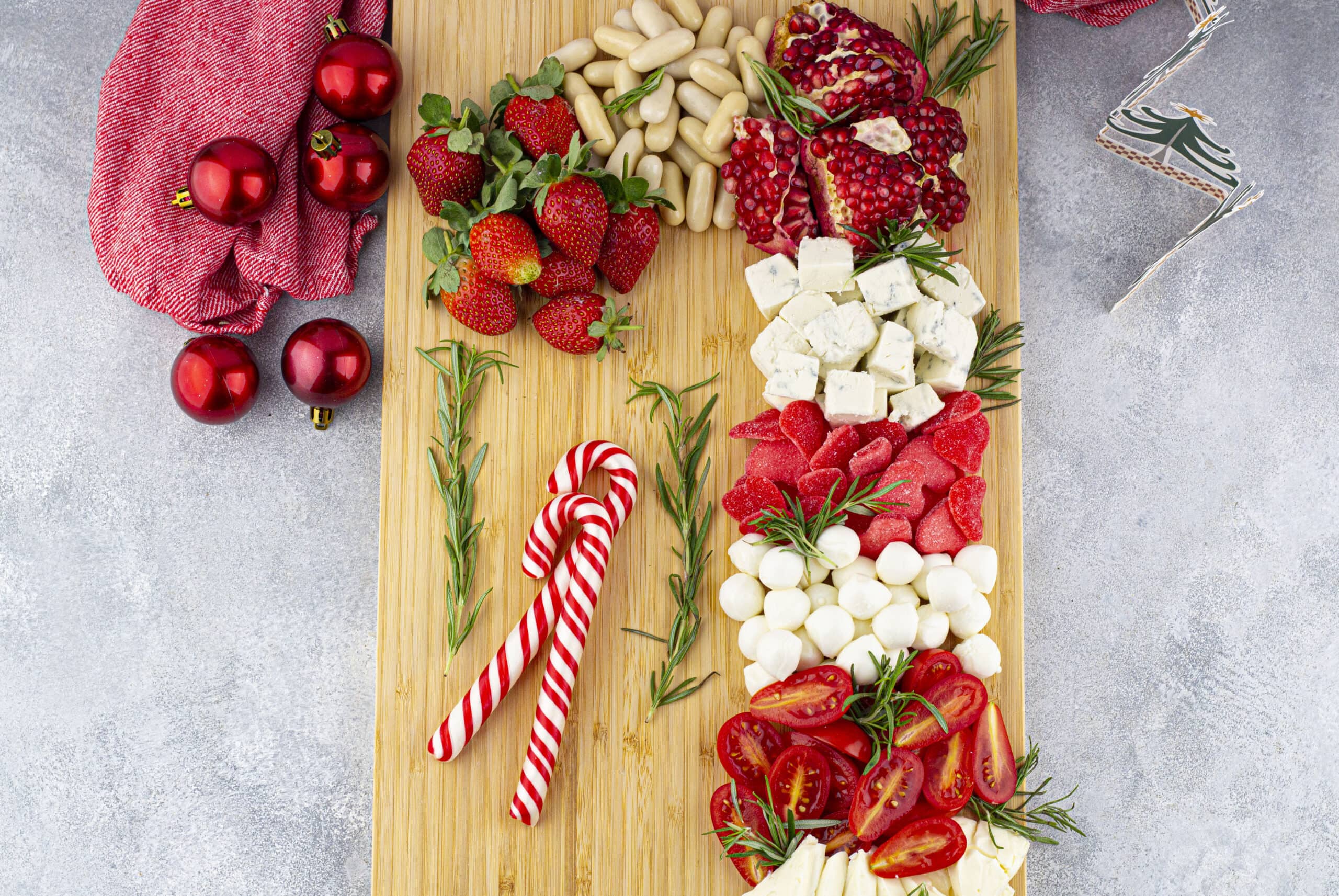 Create Holiday Cheer with a Christmas Cane Charcuterie Board!