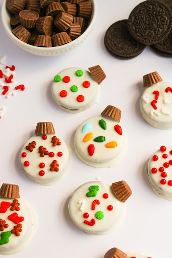 christmas ornament oreos - Christmas treats for gifts 