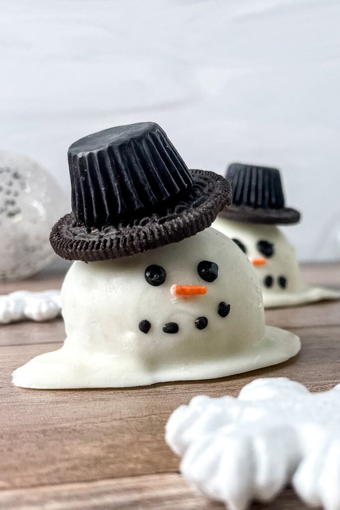 cookie dough snowman truffles - Kids Christmas Treats