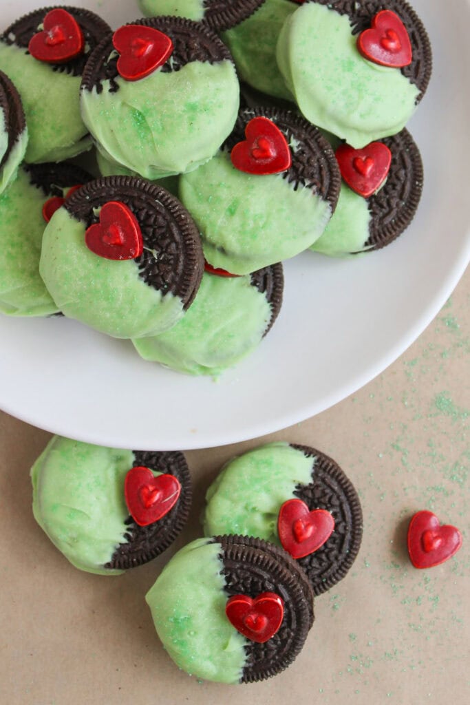 grinch oreos - Kids Christmas Treats