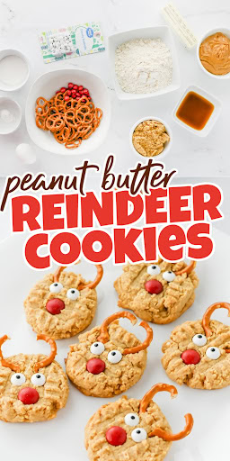 reindeer peanut butter cookies