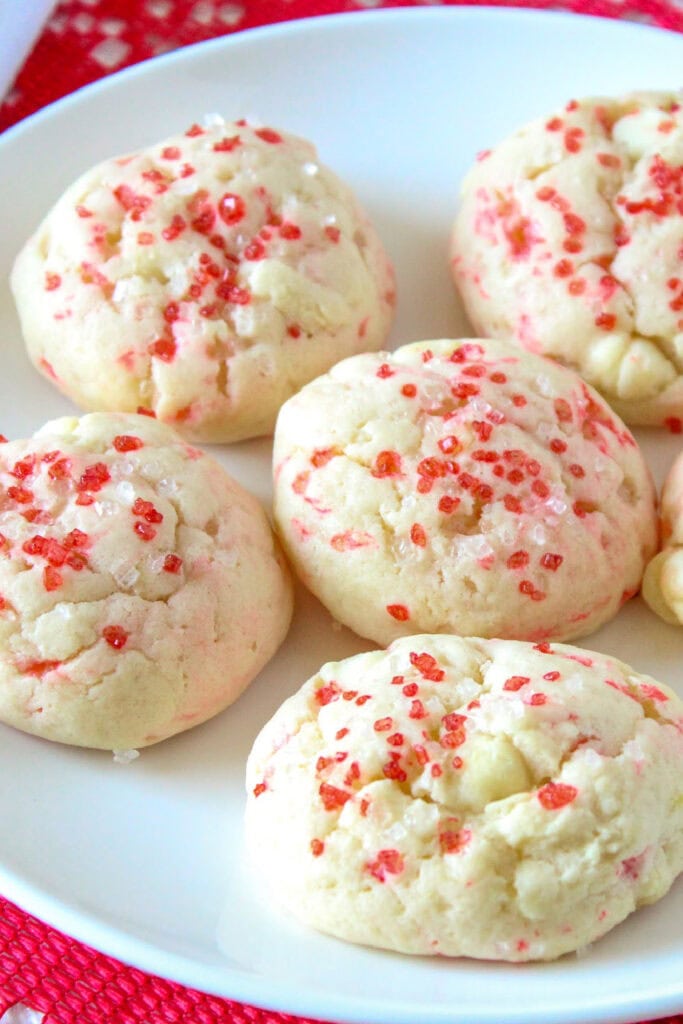 peppermint cheesecake cookies - Christmas treats for gifts