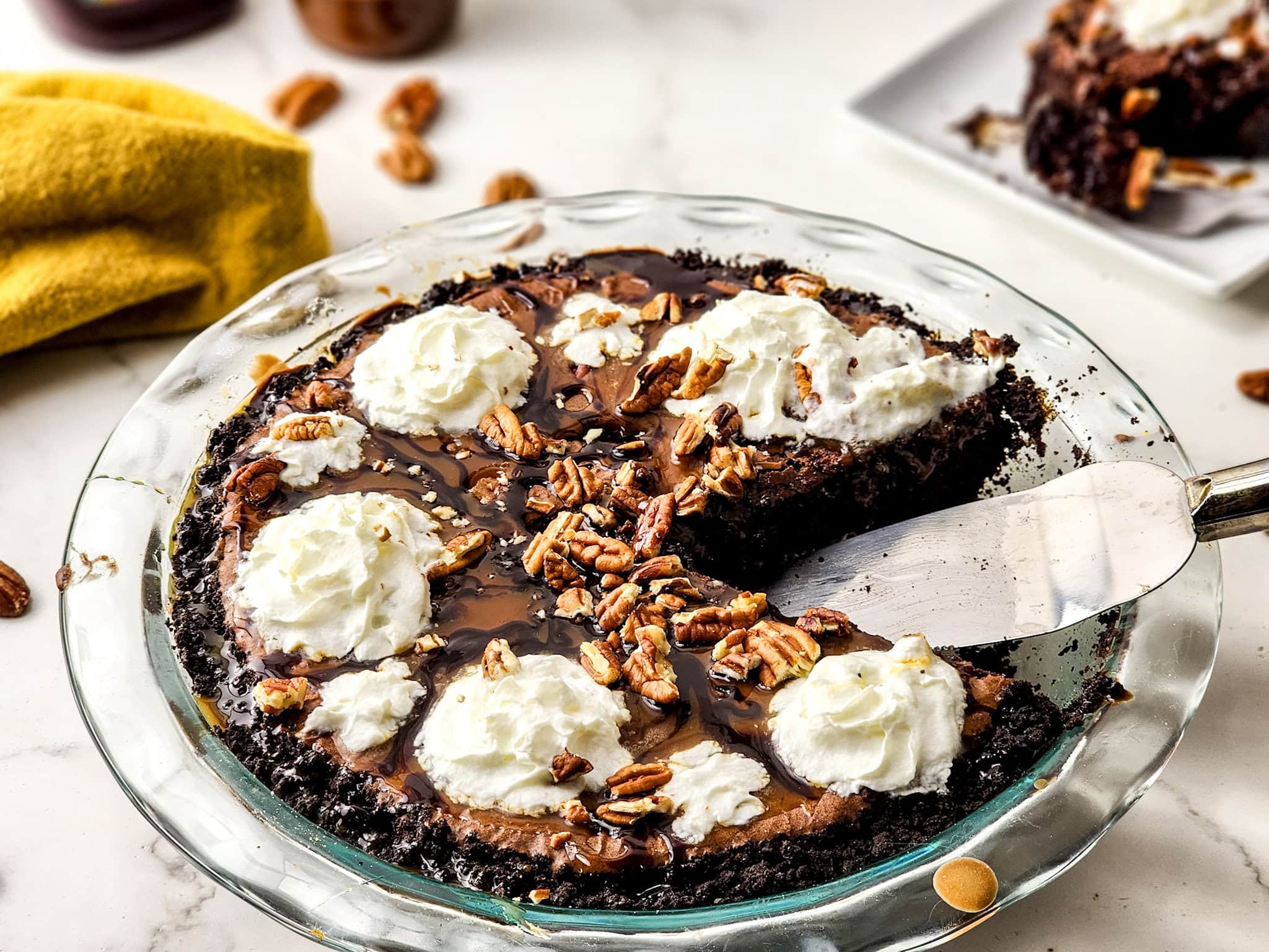 Rich, Gooey, and Irresistible: Turtle Brownie Pie