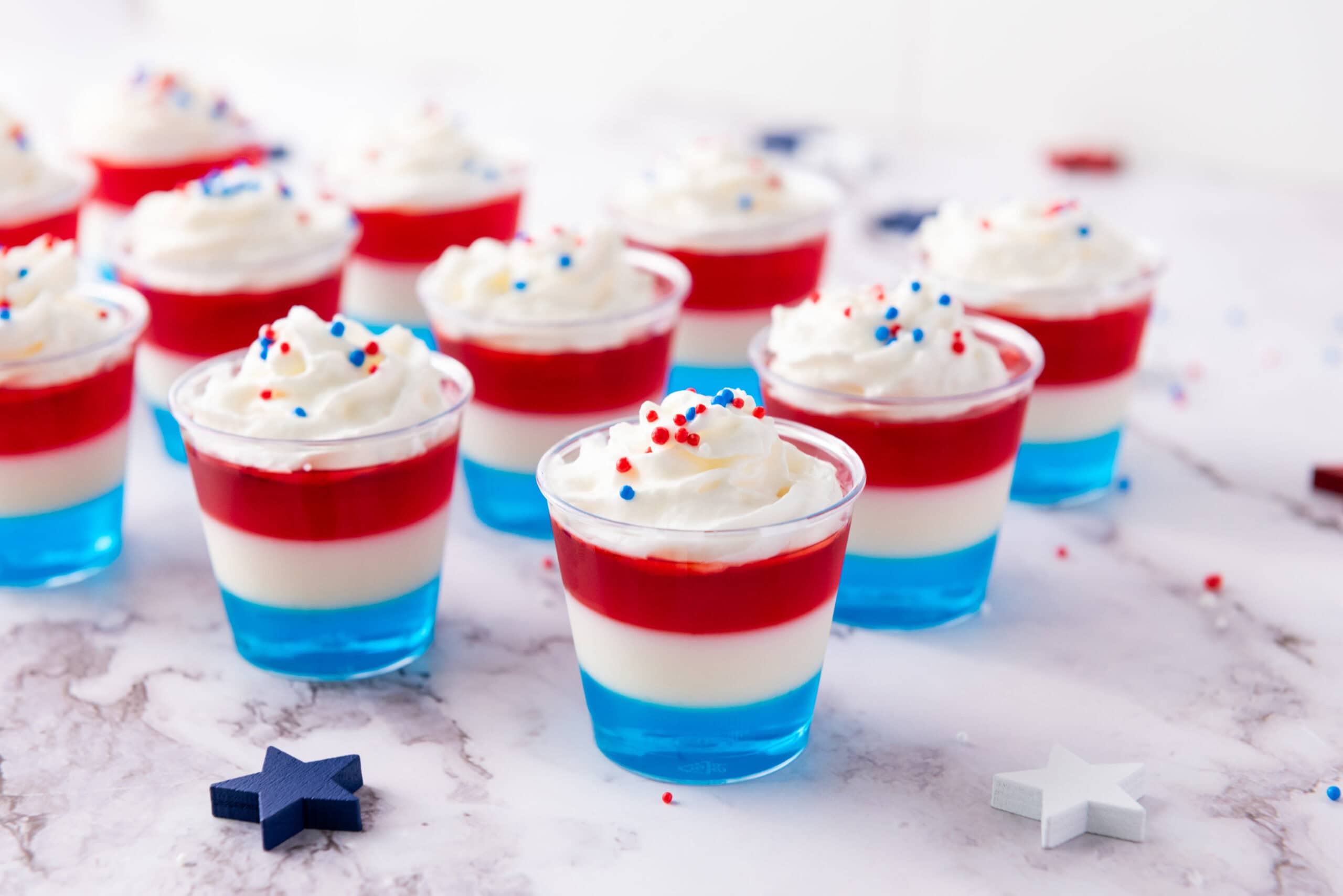 Raise a Toast with Patriotic Jell-O Shots!