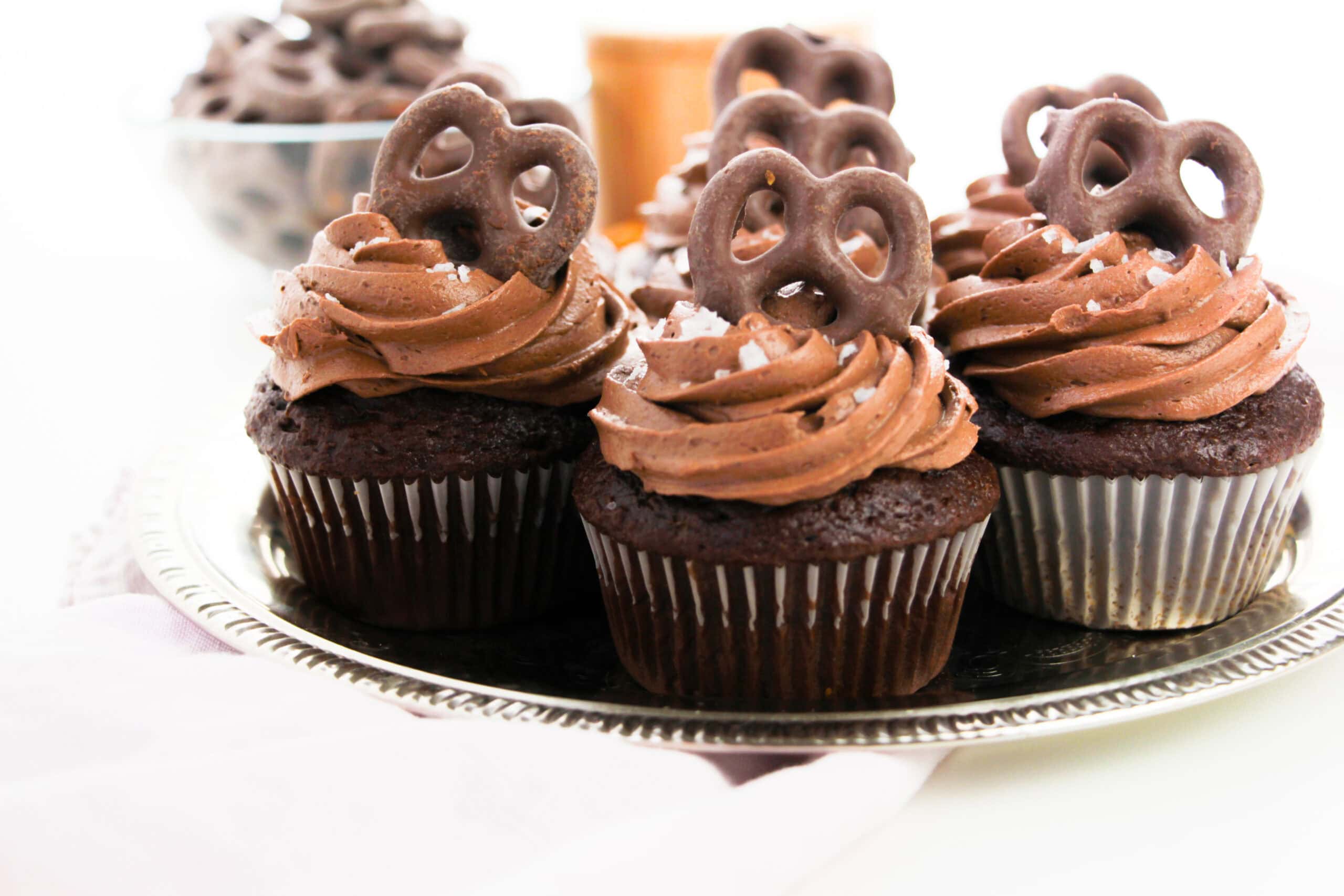 Elevate Dessert Time with These Chocolate Pretzel Cupcakes