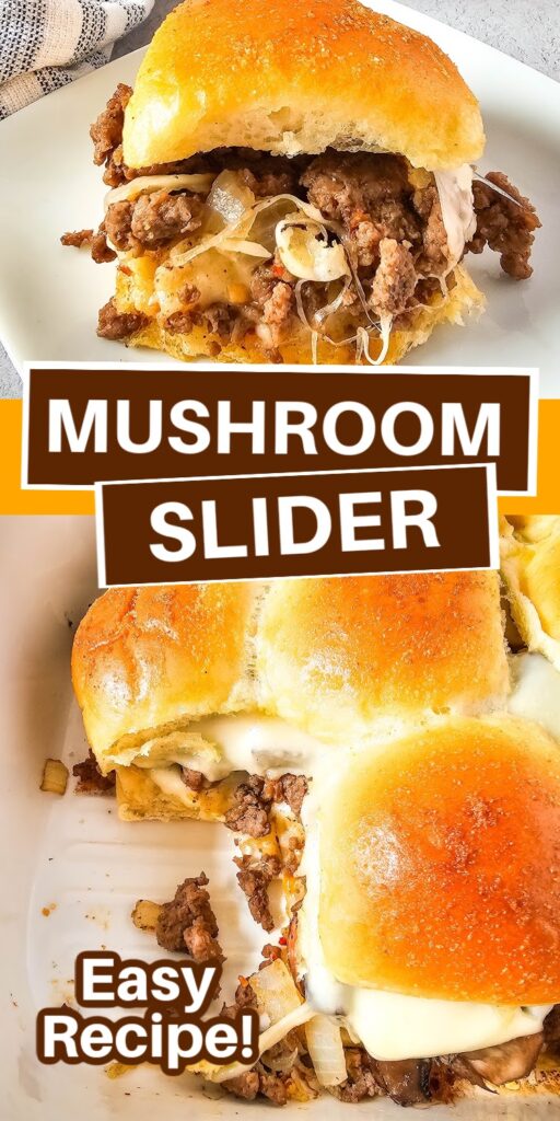 mushroom and swiss sliders