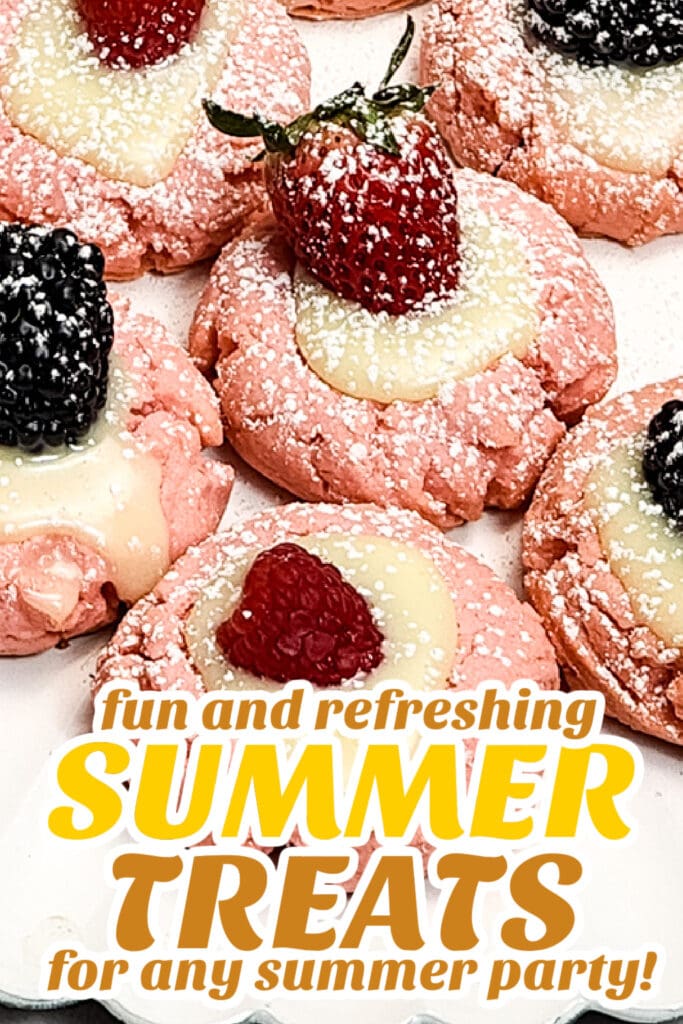 summer treats - Fresh Berry Pink Sugar Cookies