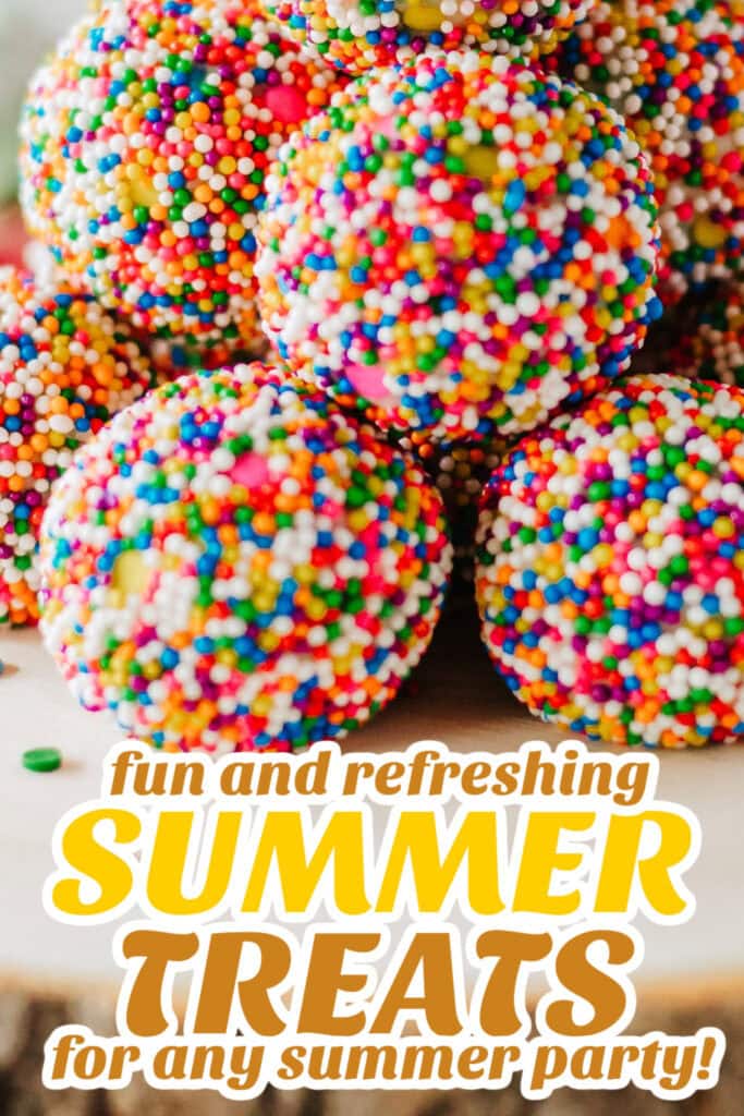 summer treats - FunFetti Cheesecake Bites