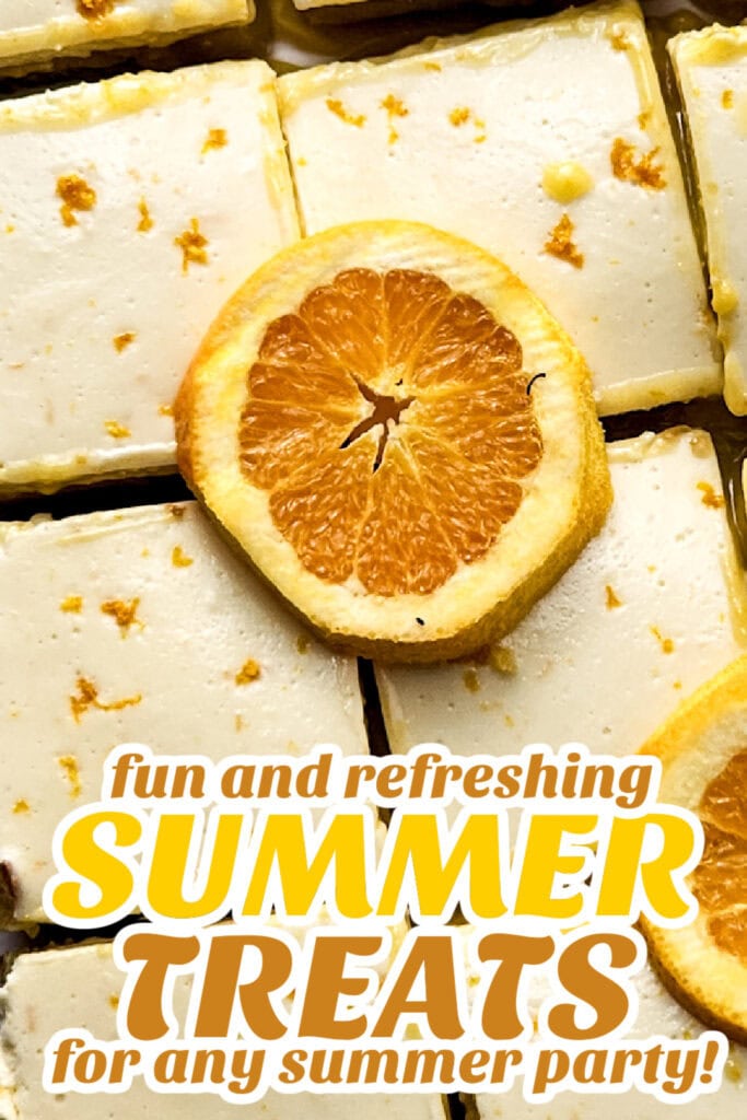 summer treats - Orange Dreamsicle Bars