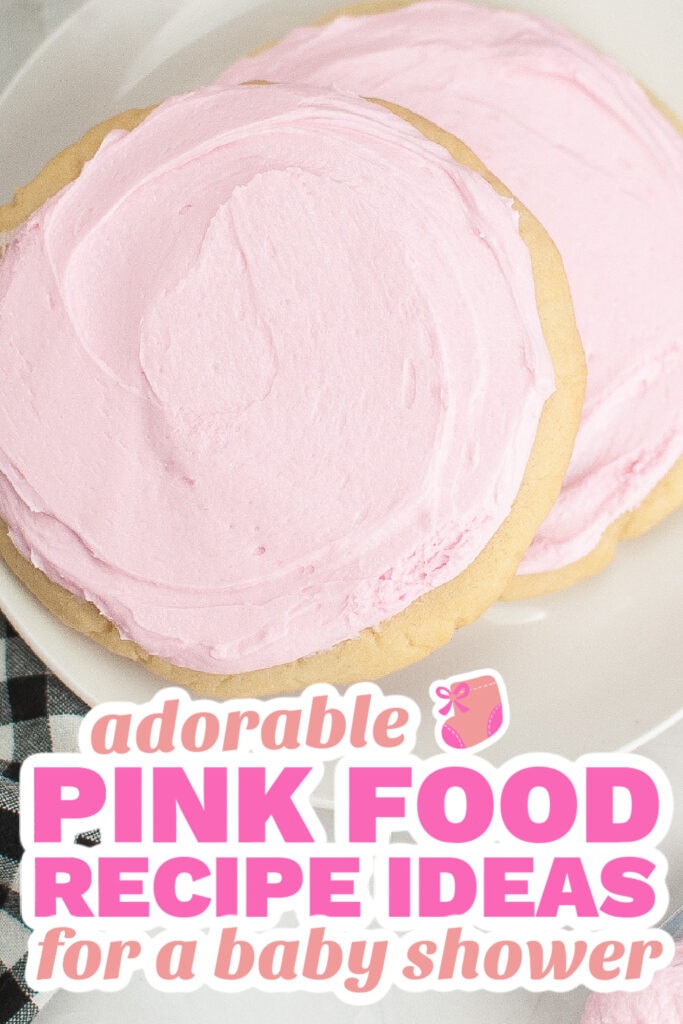 pink baby shower food - Copycat Crumbl Pink Sugar Cookies