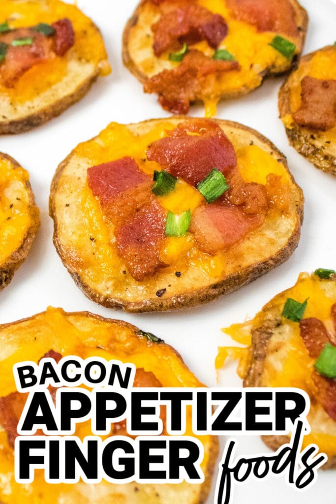 bacon appetizers - Air Fryer Bacon and Cheese Potato Slices