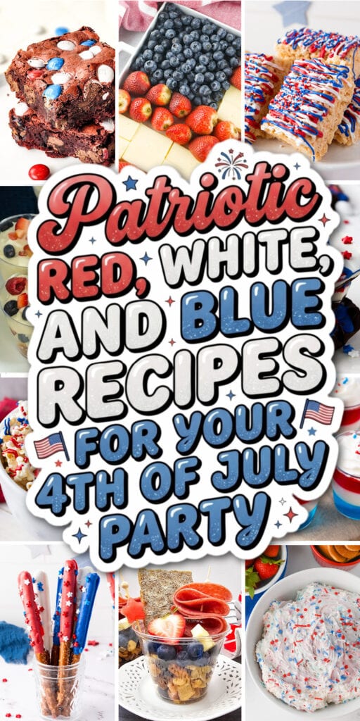 red, white, and blue recipes