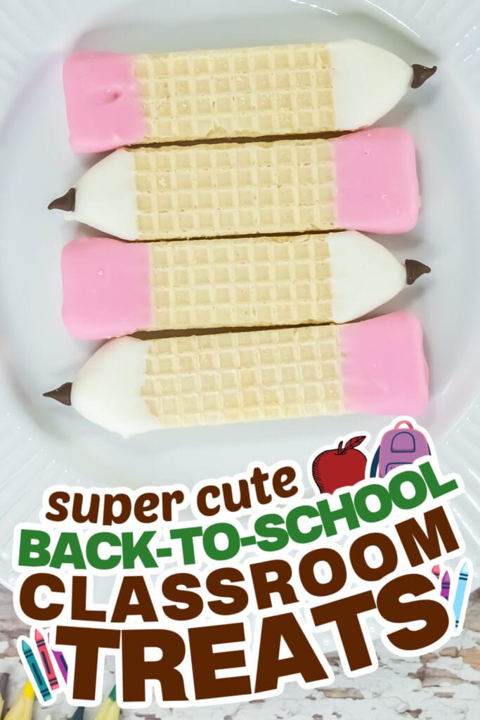 back-to-school classroom treats - Vanilla Wafer Pencils