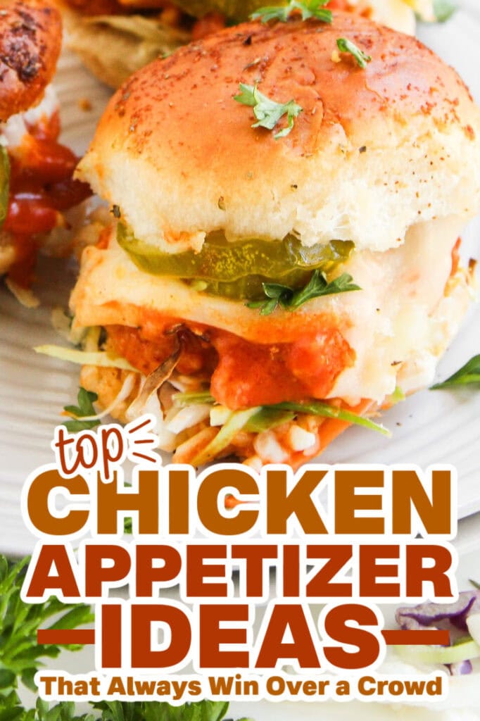 chicken appetizers - Buffalo Chicken Sliders