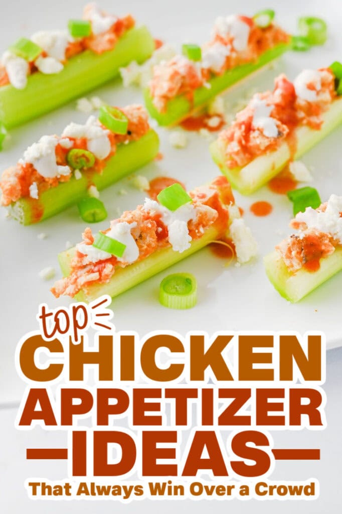 chicken appetizers - Buffalo Chicken Stuffed Celery