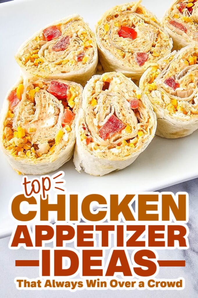 chicken appetizers - Chicken Taco Pinwheels