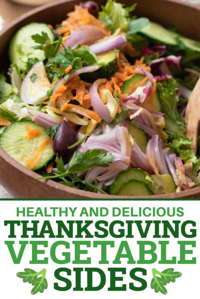 Thanksgiving Vegetable Sides - baby calamari garden salad