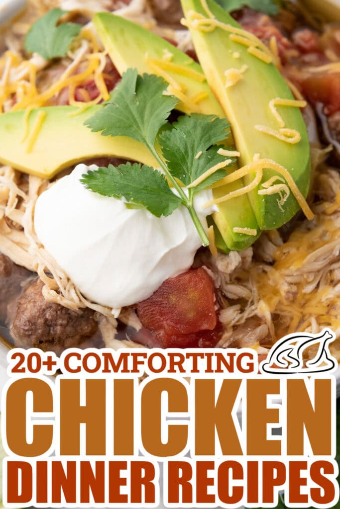 chicken dinner recipes - One-Pot Chicken and Beef Taco Soup copy