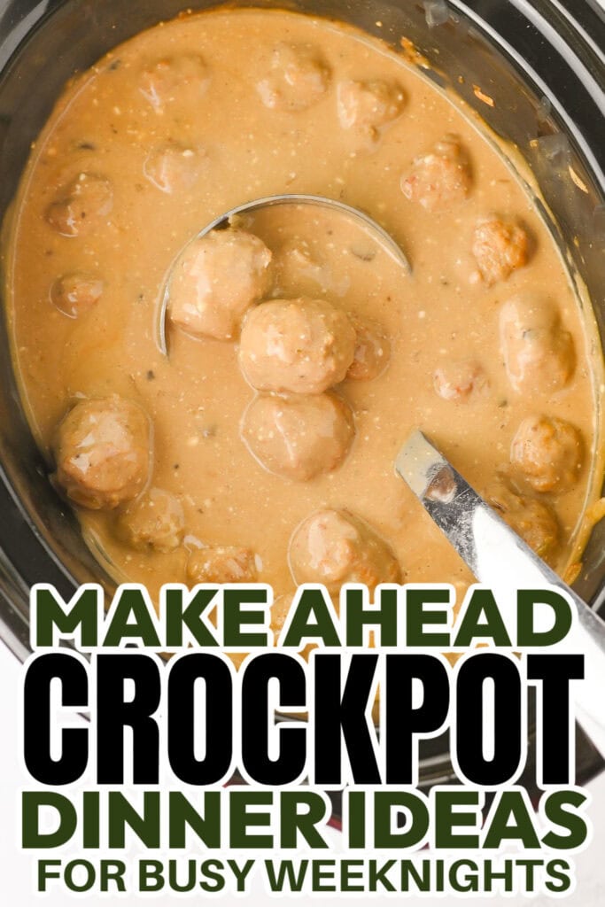 crockpot dinner ideas - Slow Cooker Creamy Meatballs