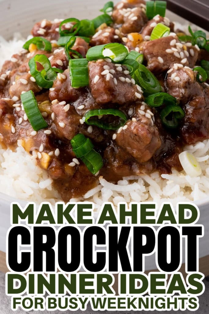 crockpot dinner ideas - Slow Cooker Mongolian Beef