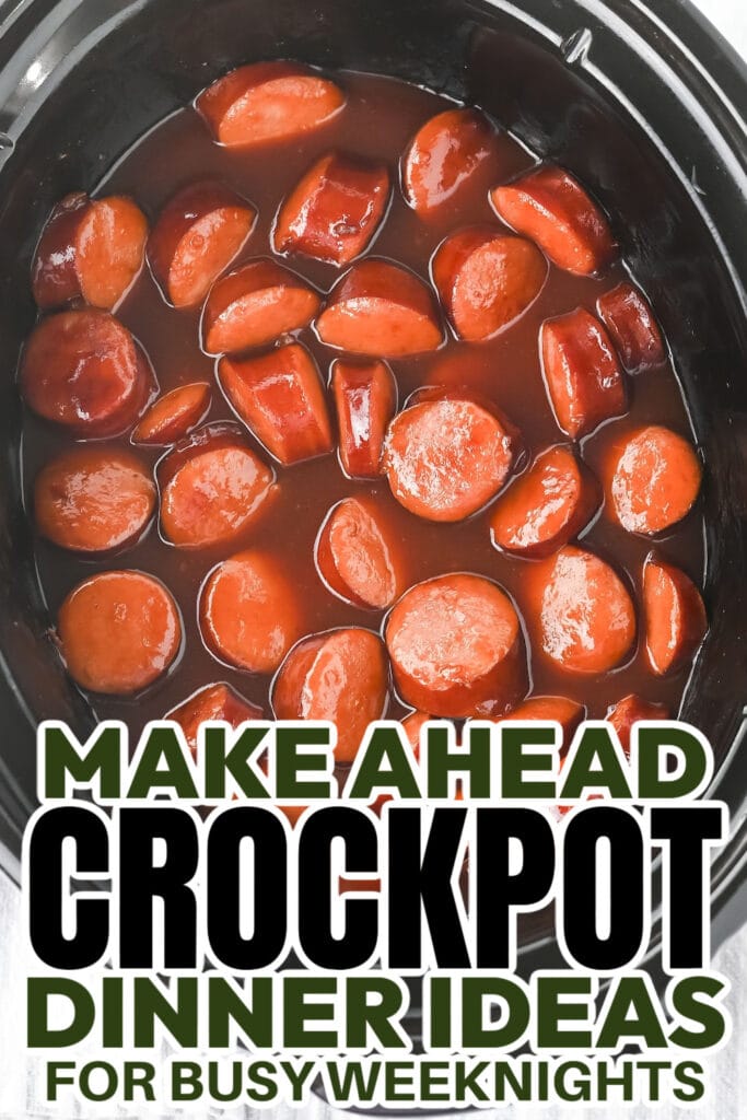 crockpot dinner ideas - crockpot sausage bites