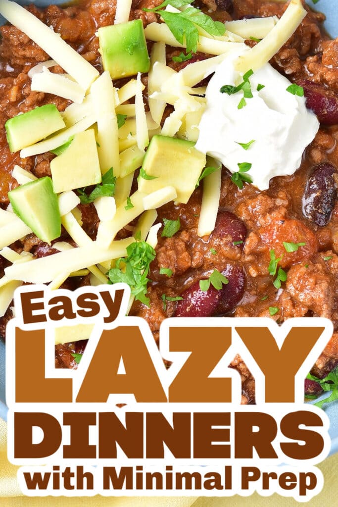lazy dinners - One-Pot Chili Con Carne