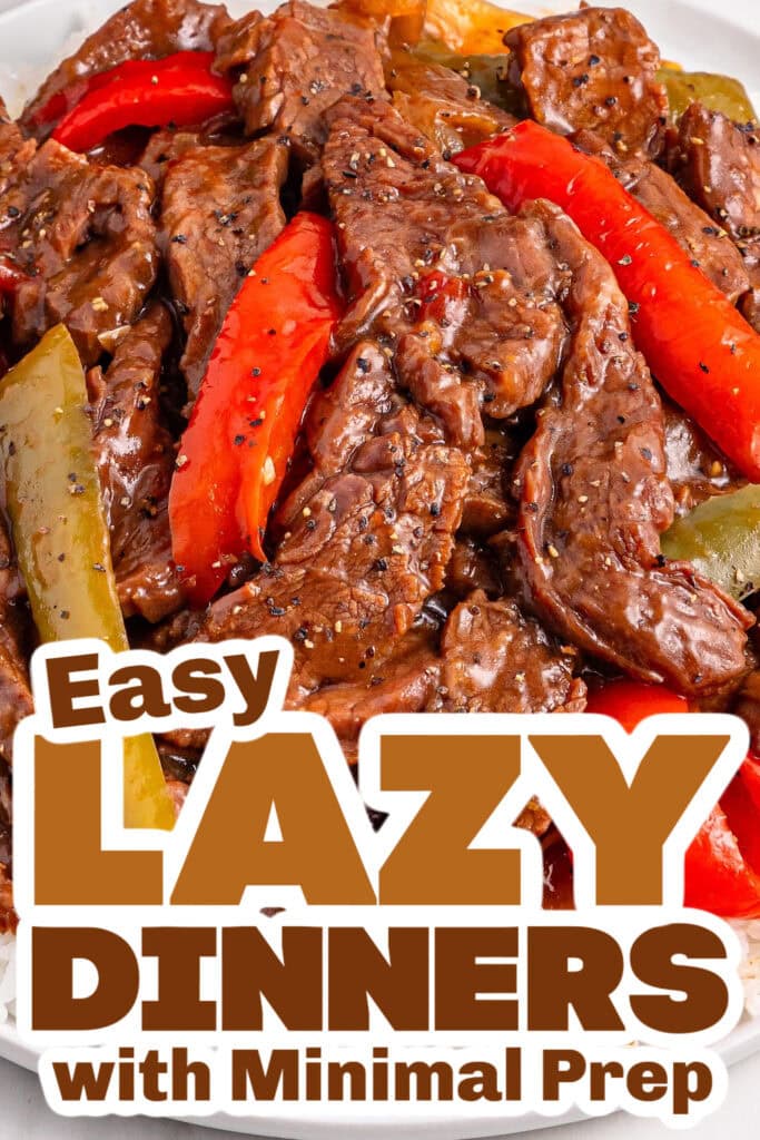 lazy dinners - Slow Cooker Pepper Steak