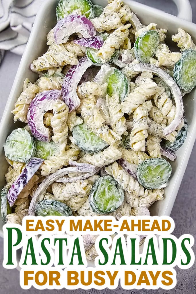Pasta Salad Recipes - Cucumber Pasta Salad