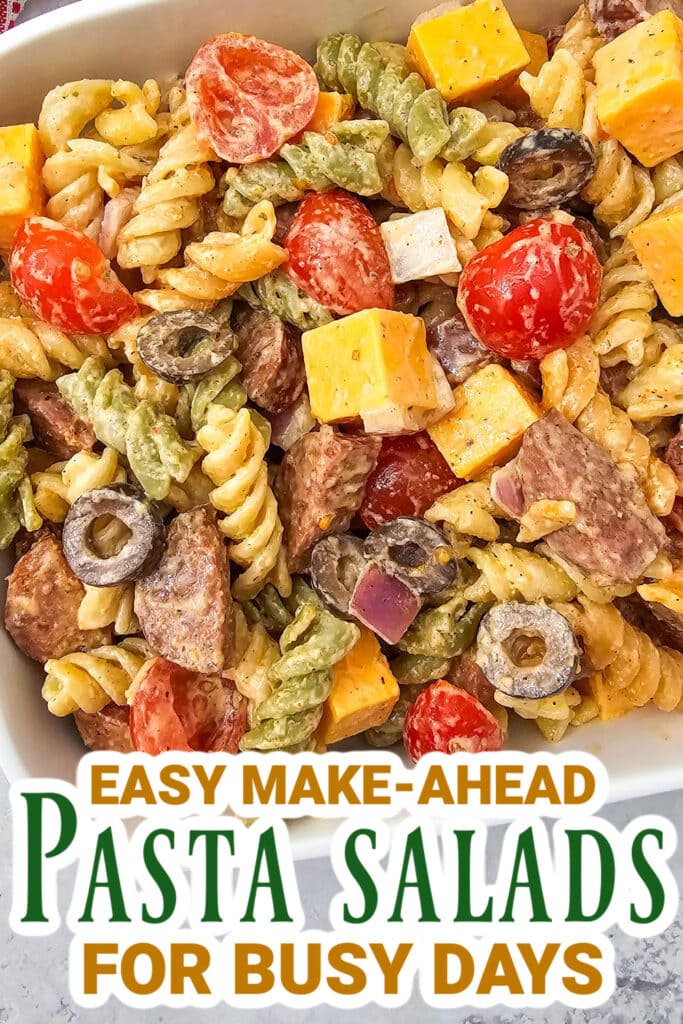Pasta Salad Recipes - Smoked Sausage Pasta Salad