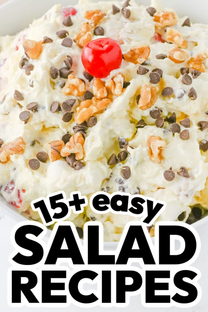 salad recipes -Banana Split Puff Salad