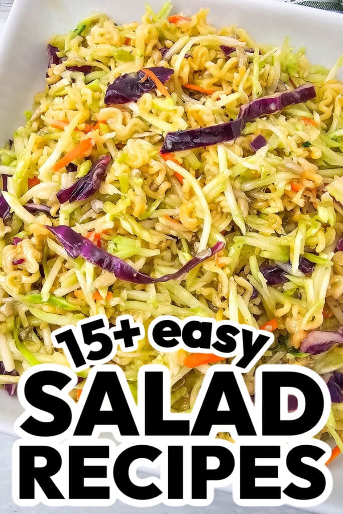 salad recipes - Ramen Noodle Broccoli Slaw Salad