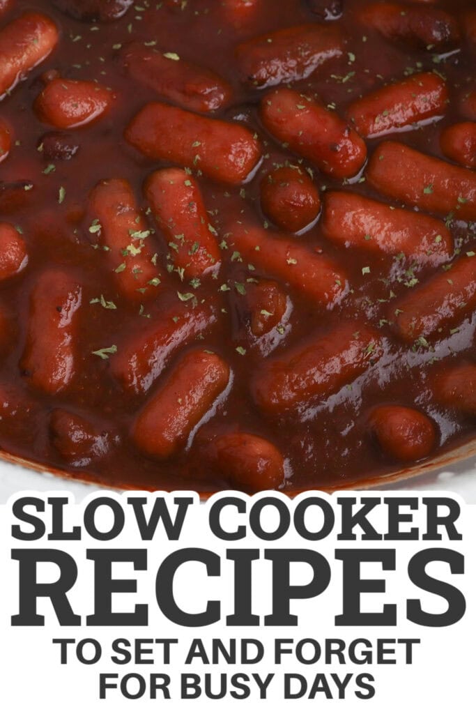 slow cooker recipes - Crockpot Cranberry Cocktail Sausages