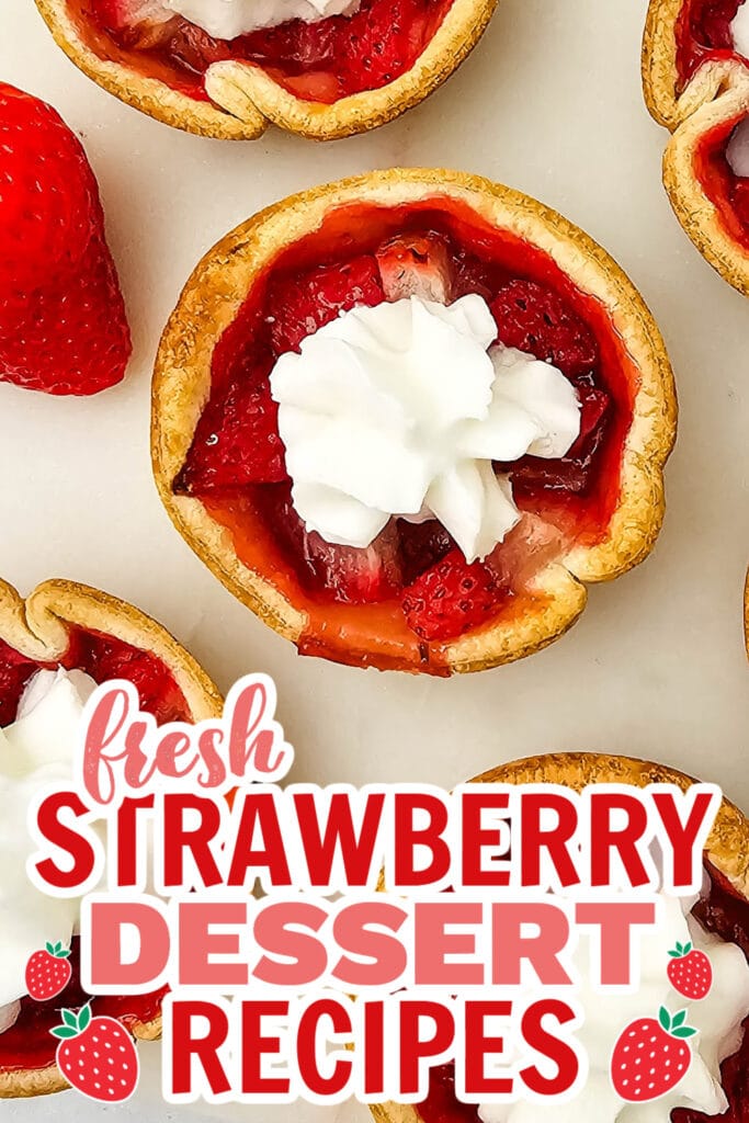 strawberry dessert recipes - Mini strawberry Pies