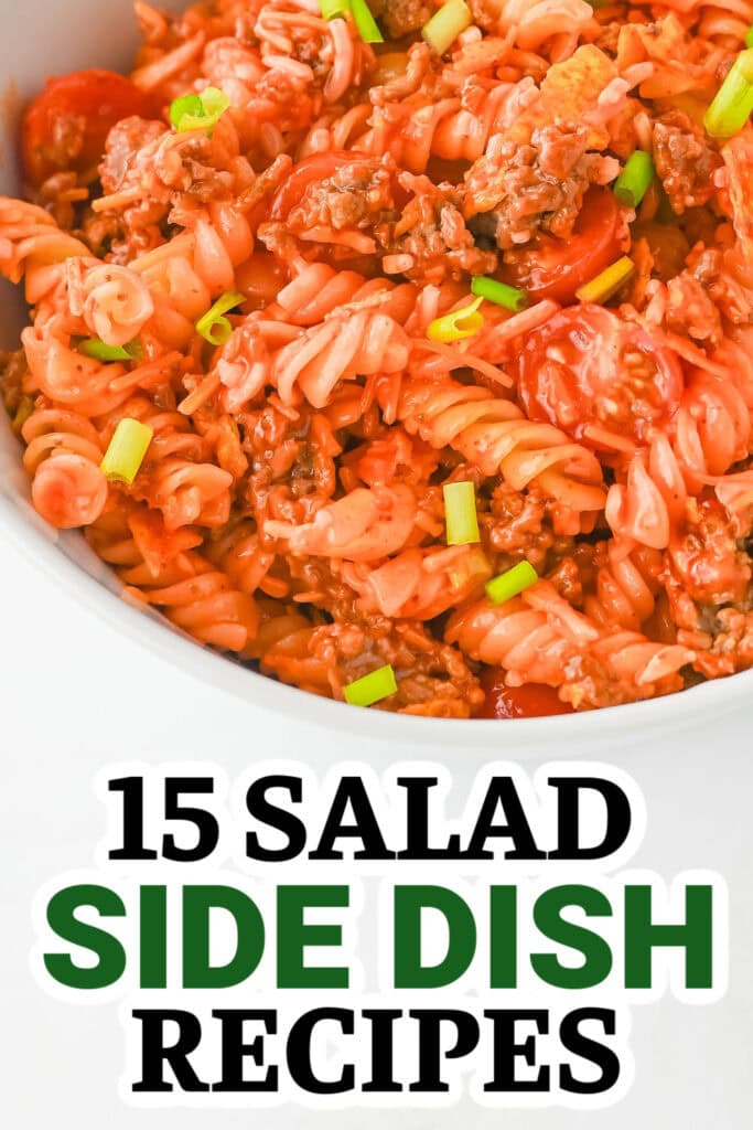 salad side dish - Cheesy Taco Pasta Salad