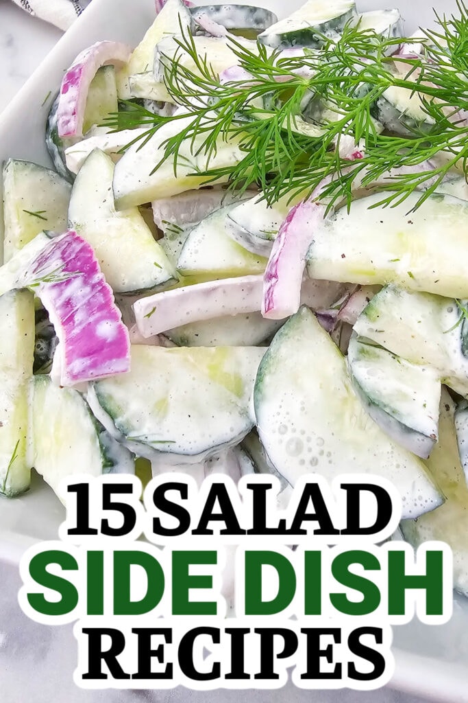 salad side dish - Creamy Cucumber Salad