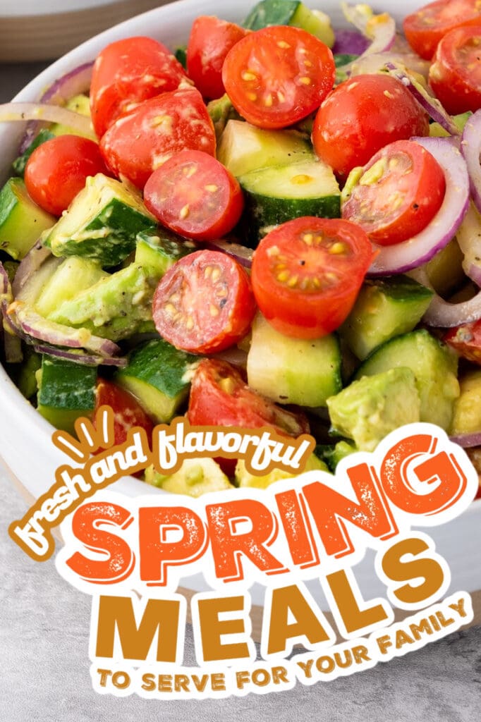 spring meals - Avocado Salad with Lemon Dressing