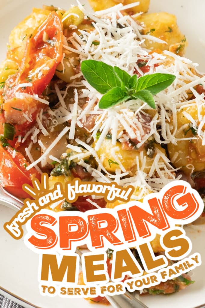 spring meals - Creamy Potato Gnocchi with Bacon