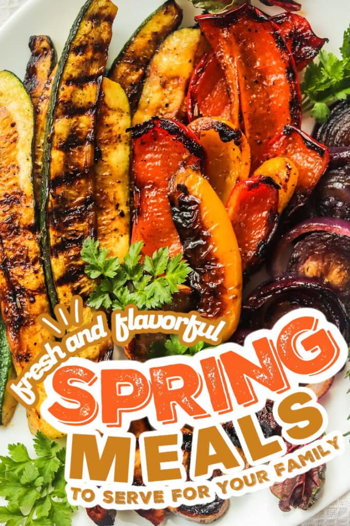 spring meals - Grilled Vegetables with Balsamic Vinegar & Herbs