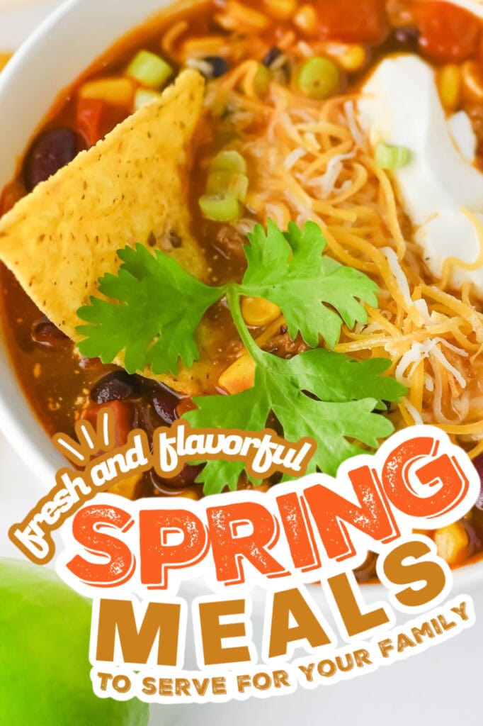 spring meals - One-Pot Beef Taco Soup