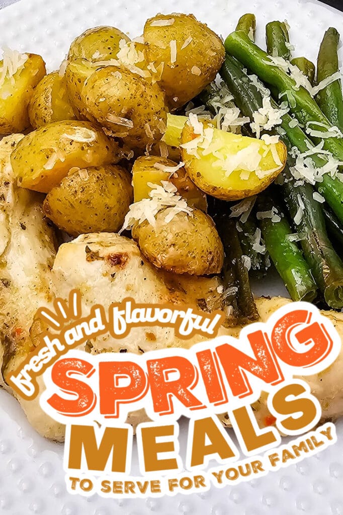 spring meals - Sheet Pan Garlic Parmesan Chicken