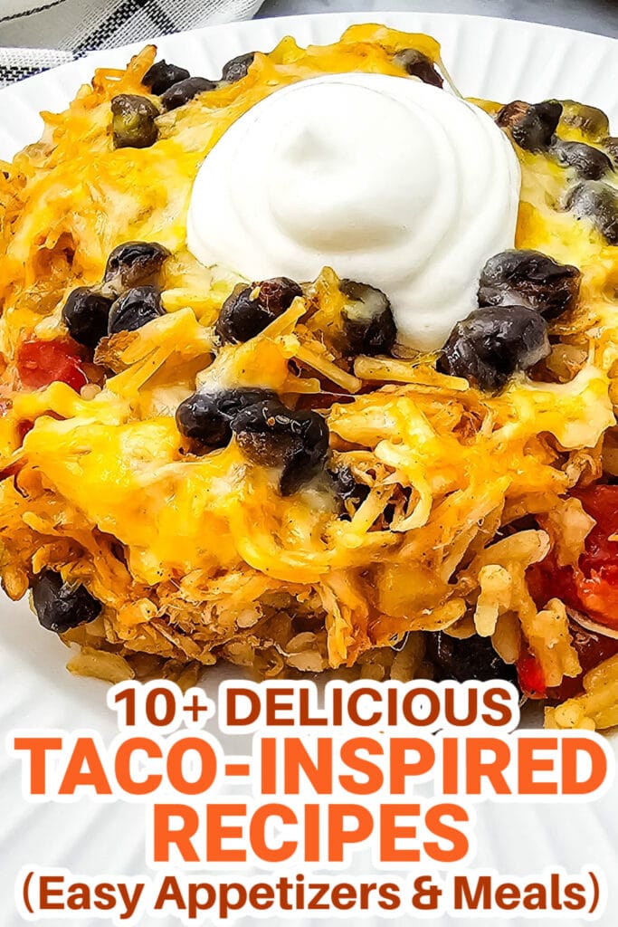 taco inspired recipes - chicken taco casserole