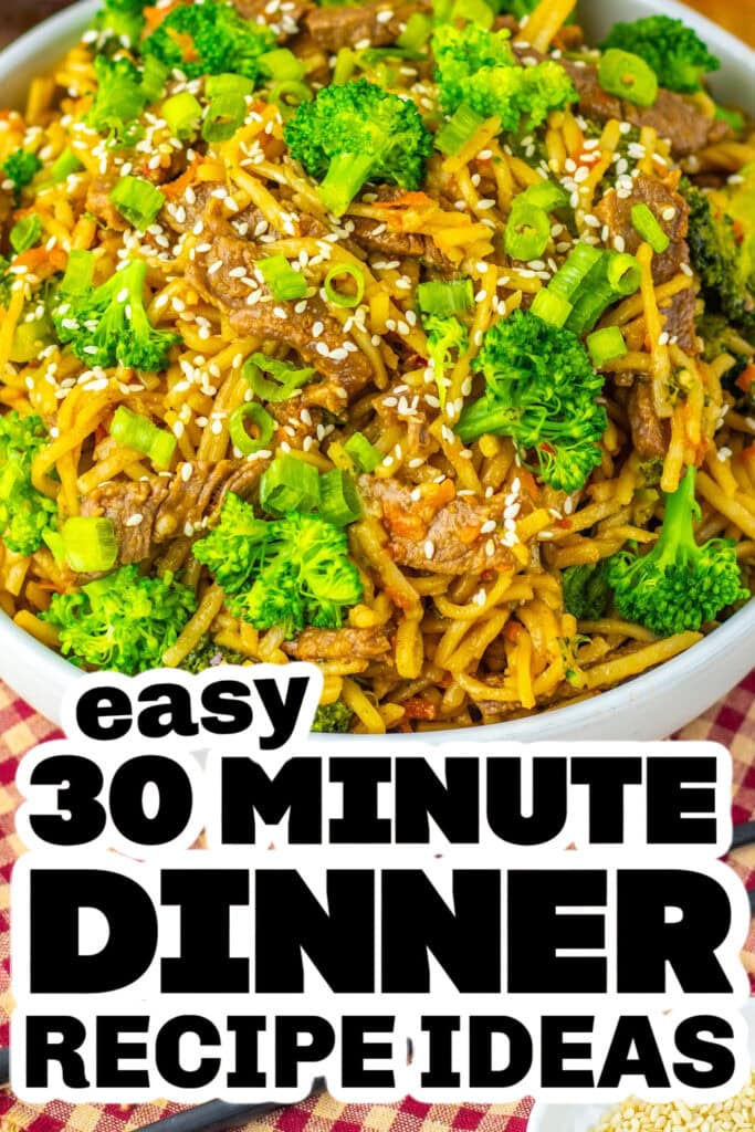 30 minute meals - Beef and Broccoli Lo Mein