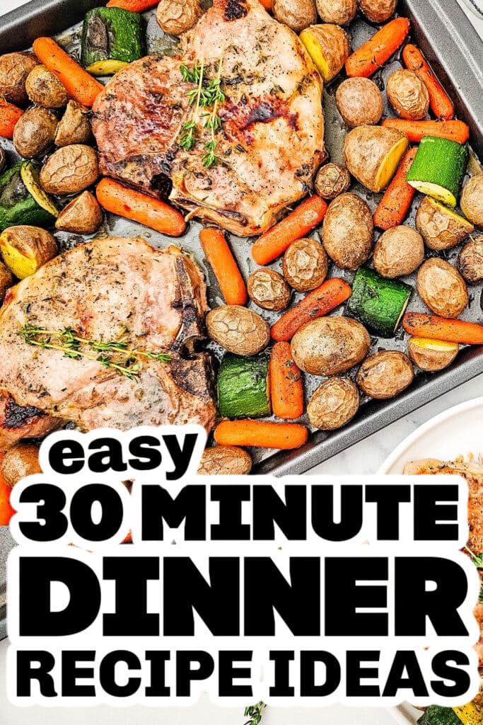 30 minute meals -Brown Sugar Glazed Pork Chops
