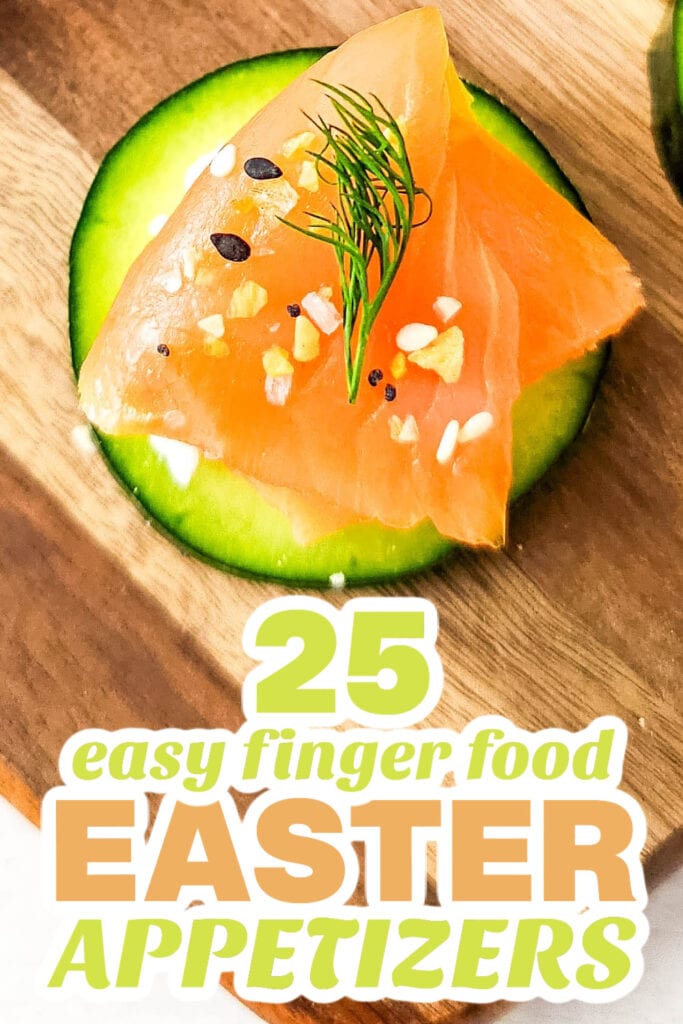 easter appetizers - Light Salmon Cucumber Bites